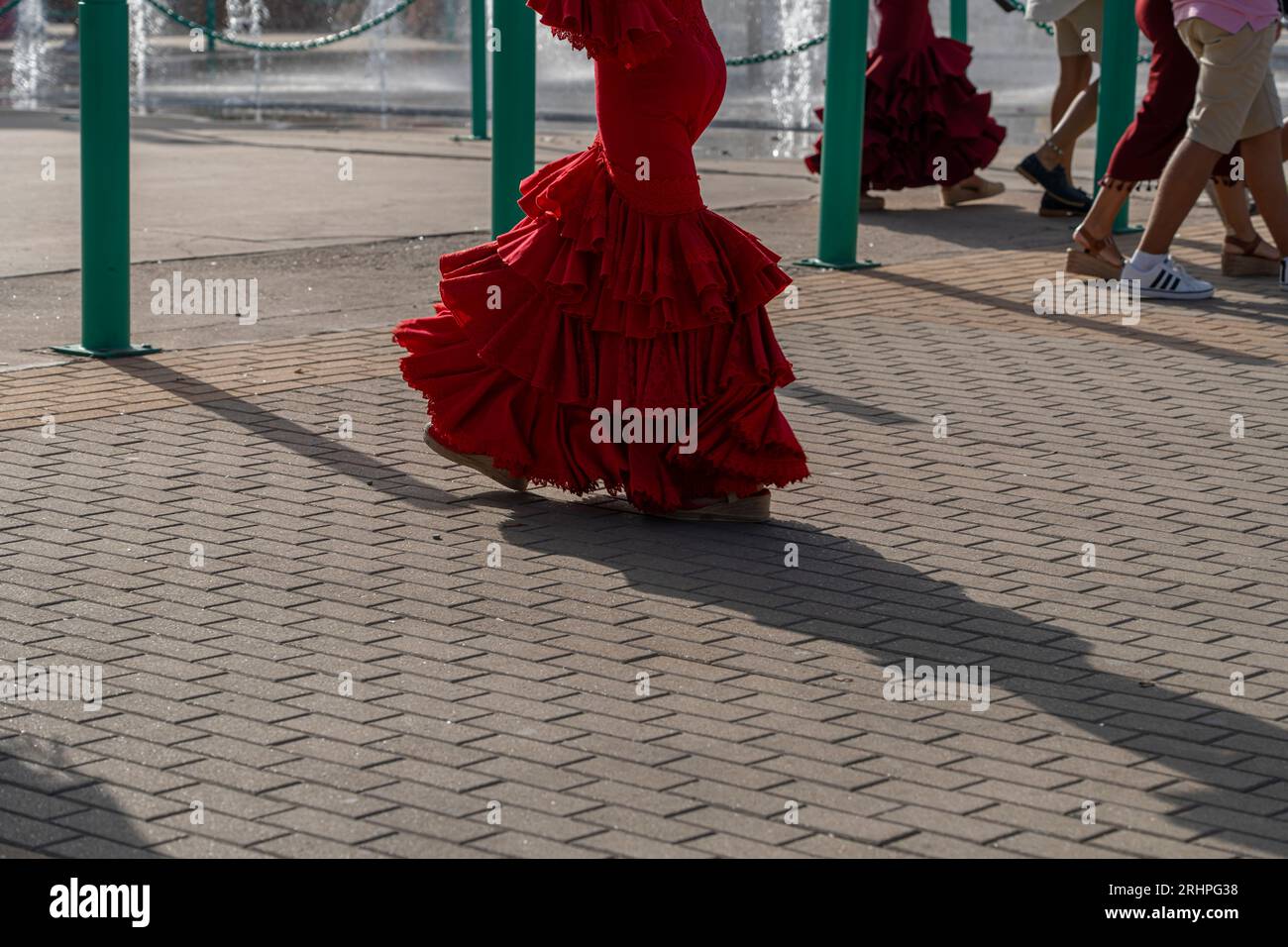 Flamenco's fiery passion and drama mirrored in a dress. The iconic
