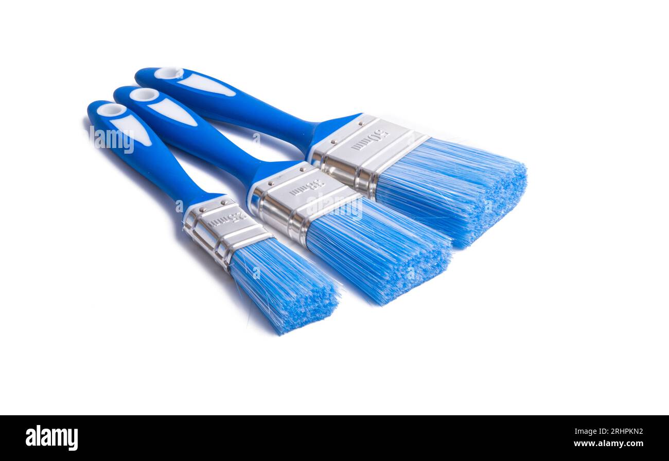 paint brushes isolated on white background Stock Photo - Alamy
