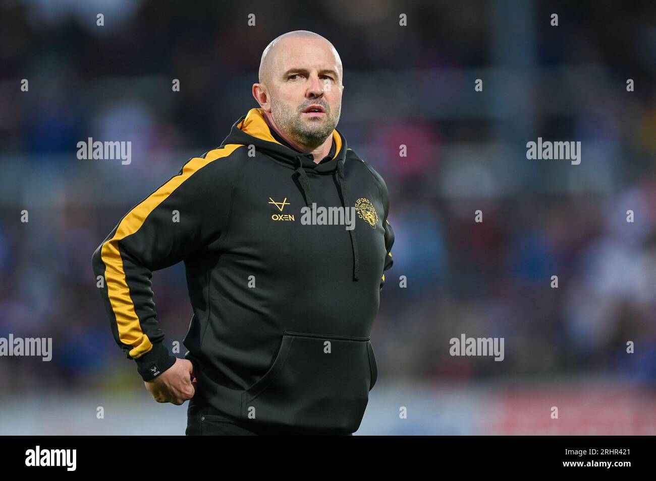 Dane Doraphy Assitant Coach of Castleford Tigers ahead of the Betfred Super League Round 22 match Wakefield Trinity vs Castleford Tigers at The Be Well Support Stadium, Wakefield, United Kingdom, 18th August 2023 (Photo by Craig Cresswell/News Images) Stock Photo