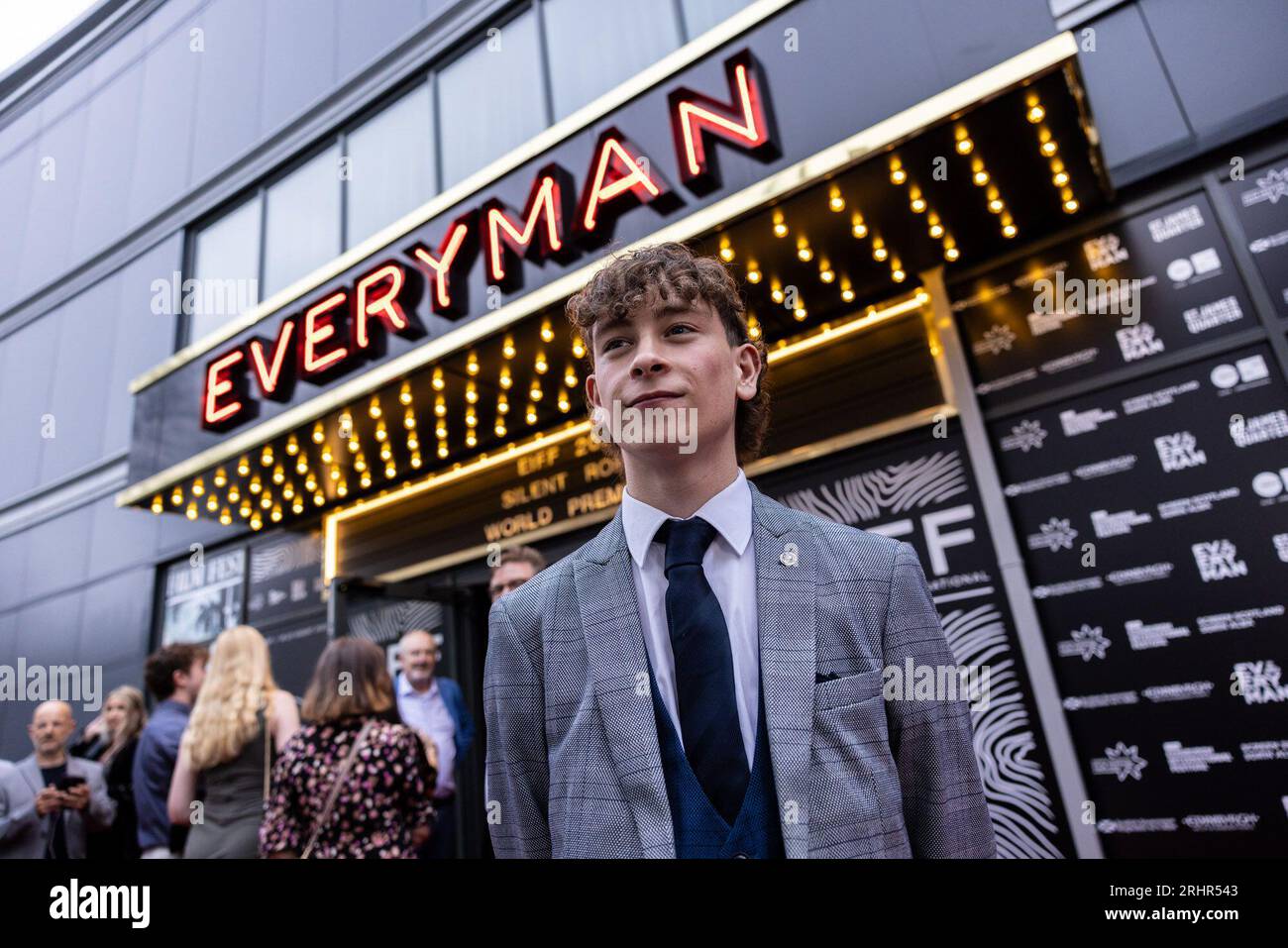 Edinburgh, United Kingdom. 18 August, 2023 Pictured: Louis McCartney. The Edinburgh International Film Festival opens with the world premiere of Silent Roar, the debut feature from Scottish writer and director Johnny Barrington.. Credit: Rich Dyson/Alamy Live News Stock Photo