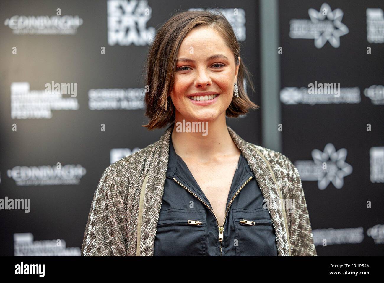 Edinburgh, United Kingdom. 18 August, 2023 Pictured: Barbara Probst. The Edinburgh International Film Festival opens with the world premiere of Silent Roar, the debut feature from Scottish writer and director Johnny Barrington.. Credit: Rich Dyson/Alamy Live News Stock Photo