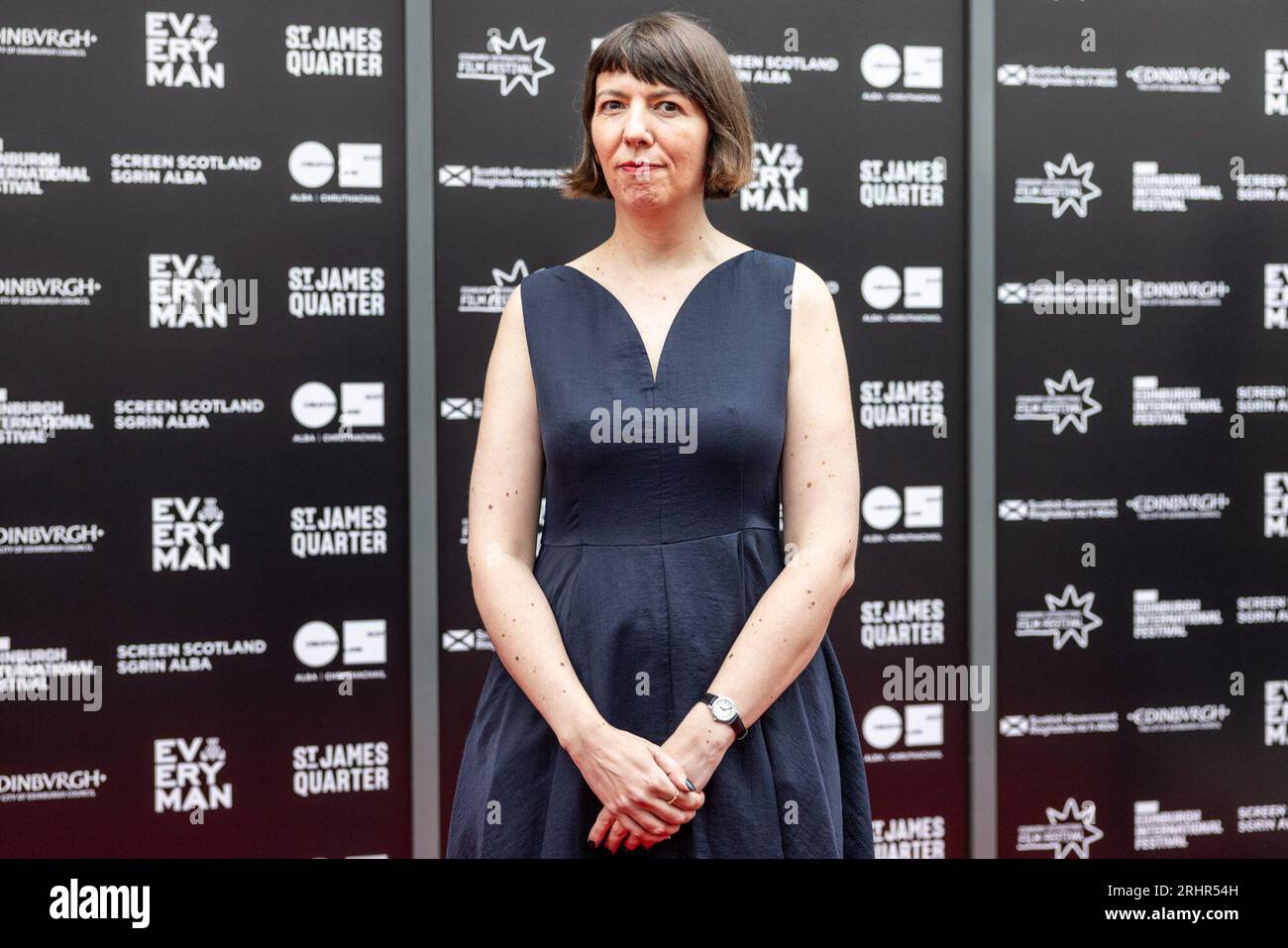 Edinburgh, United Kingdom. 18 August, 2023 Pictured: Kate Taylor (EIFF Programme Director). The Edinburgh International Film Festival opens with the world premiere of Silent Roar, the debut feature from Scottish writer and director Johnny Barrington.. Credit: Rich Dyson/Alamy Live News Stock Photo