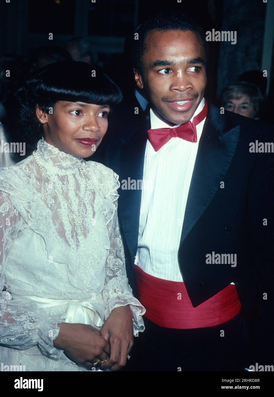 1981 Sugar Ray Leonard Juanita Wilkinson ex wife John Barrett/PHOTOlink. Photo via Credit: Newscom/Alamy Live News Stock Photo