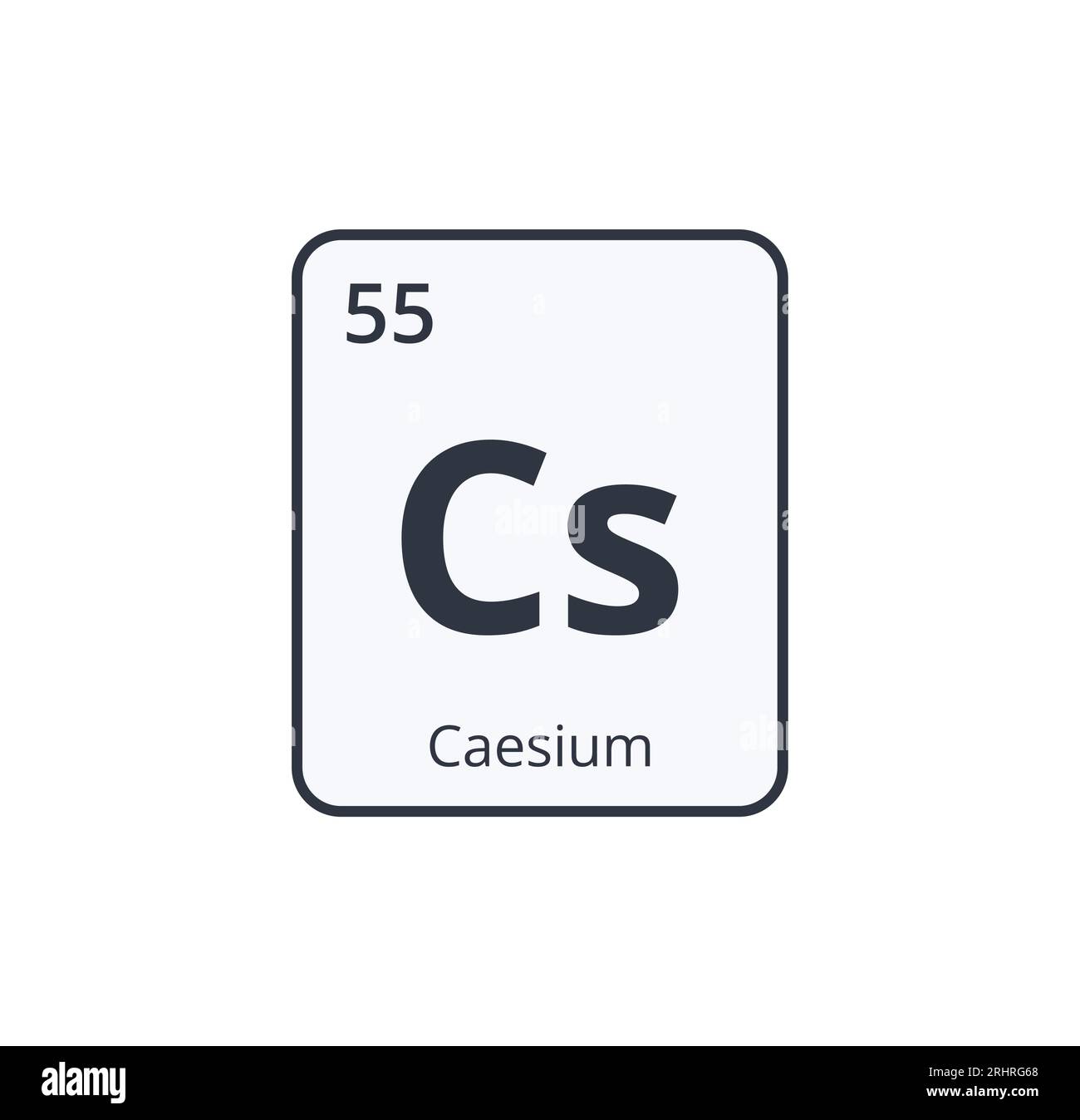 Caesium Chemical Symbol Stock Vector Image & Art - Alamy