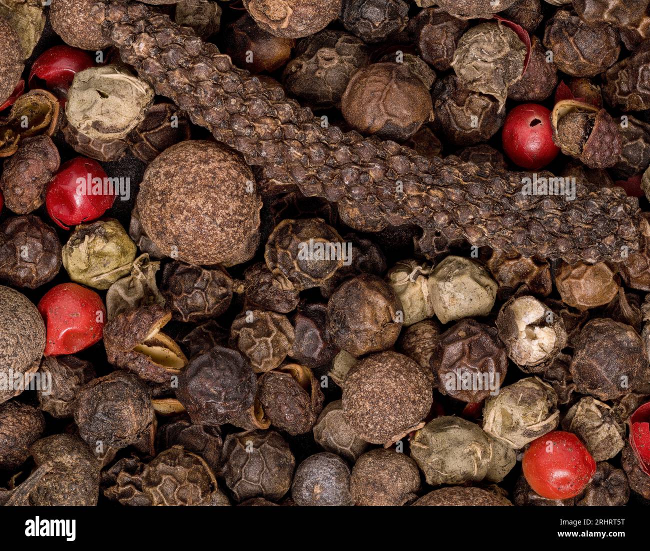 assorted peppercorns Stock Photo