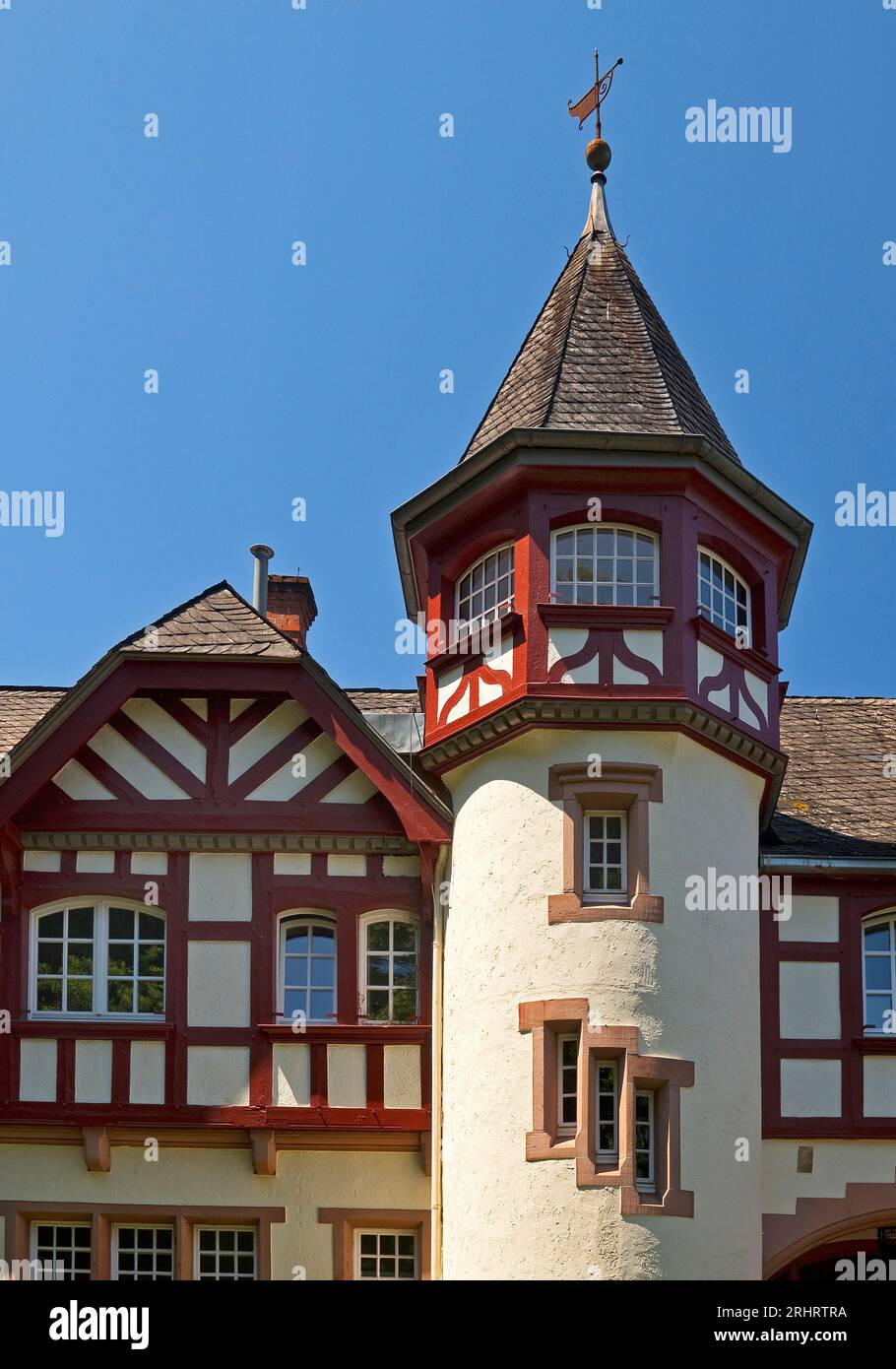 House Alemanns, house of the Alemannia Marburg fraternity, student association, Germany, Hesse, Marburg an der Lahn Stock Photo