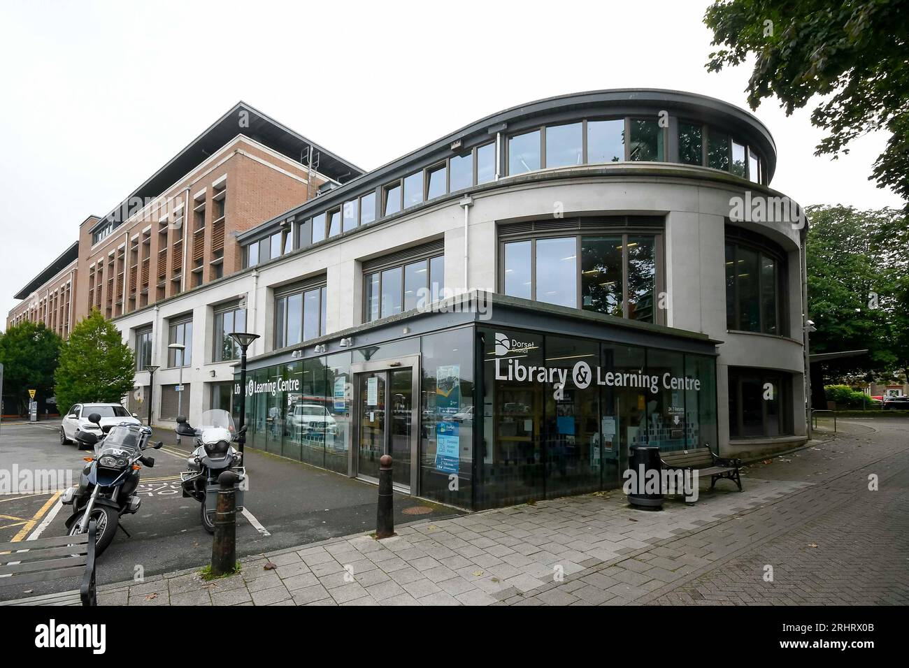 Dorset Council Library and Learning Centre at South Walks House, Dorchester, Dorset, UK. Stock Photo