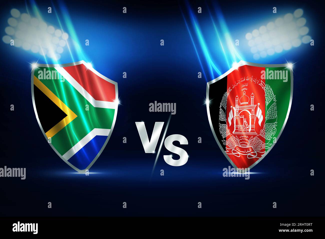 South Africa Vs Afghanistan Cricket Match Concept Background With south-africa-vs-afghanistan-cricket-match-concept-background-with