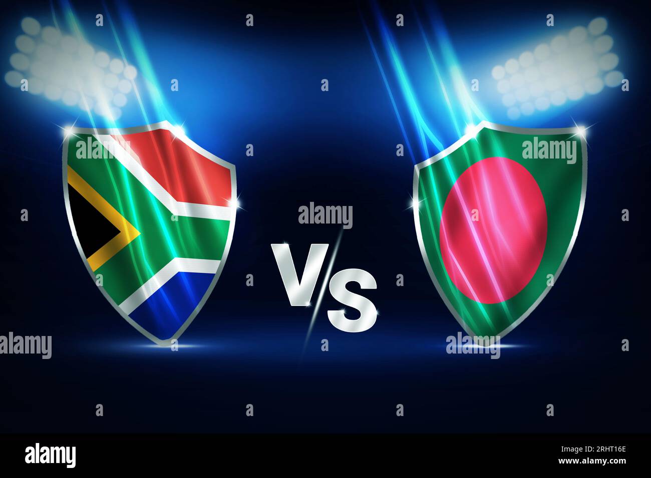 South Africa Vs Bangladesh Cricket match fixture background with