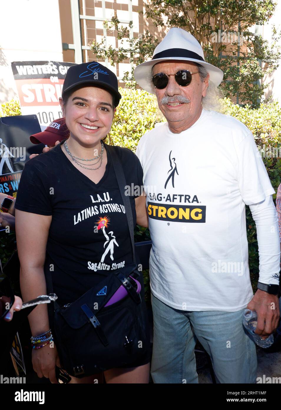 Burbank, Ca. 18th Aug, 2023. Mayan Lopez, Edward James Olmos at the SAG