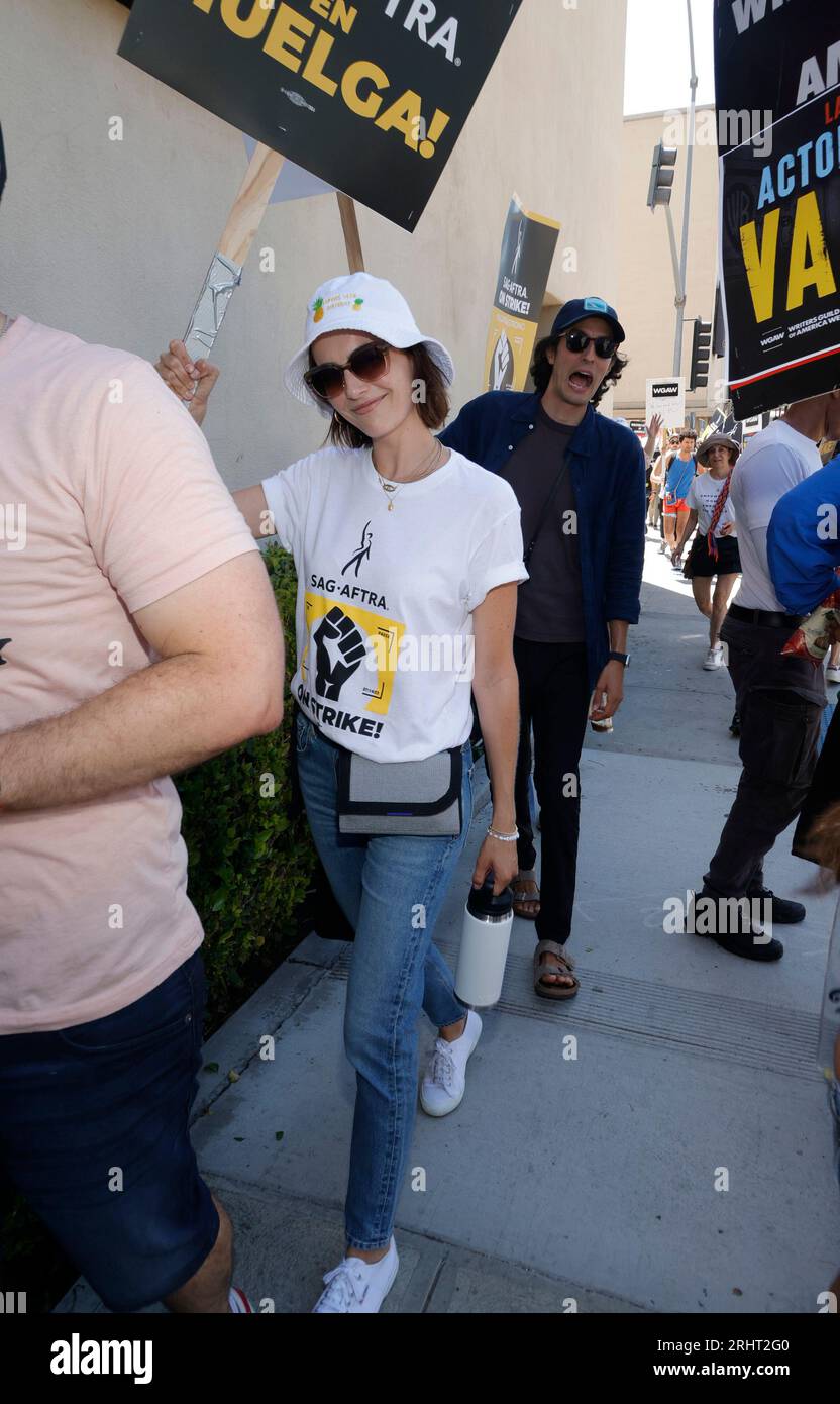 Burbank, Ca. 18th Aug, 2023. Camilla Belle at the SAG-AFTRA and WGA