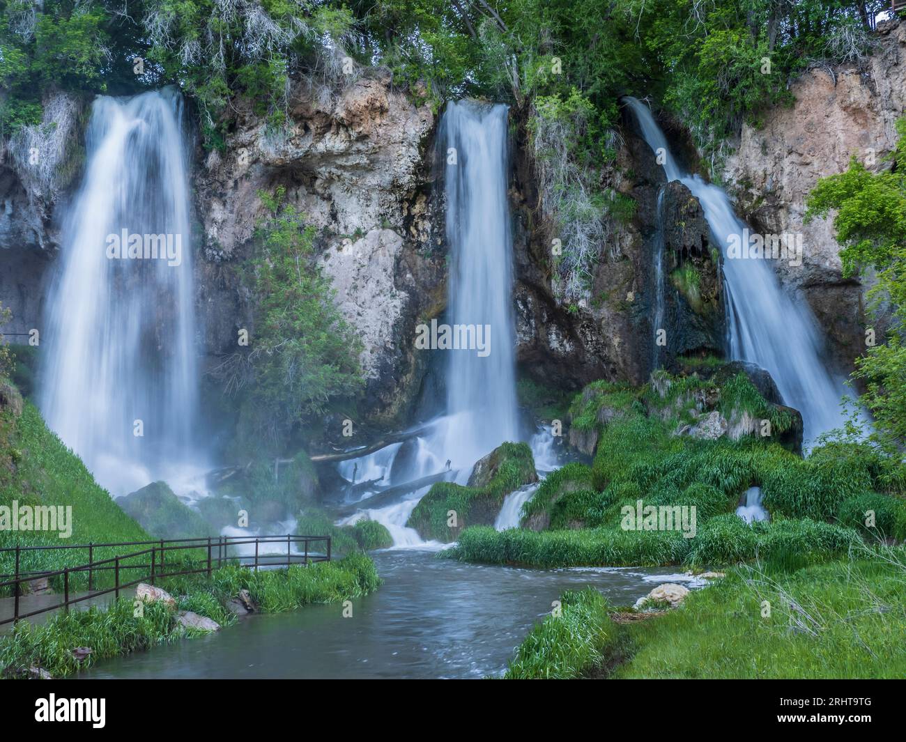 The falls, Rifle Falls State Park, Rifle, Colorado. Stock Photo