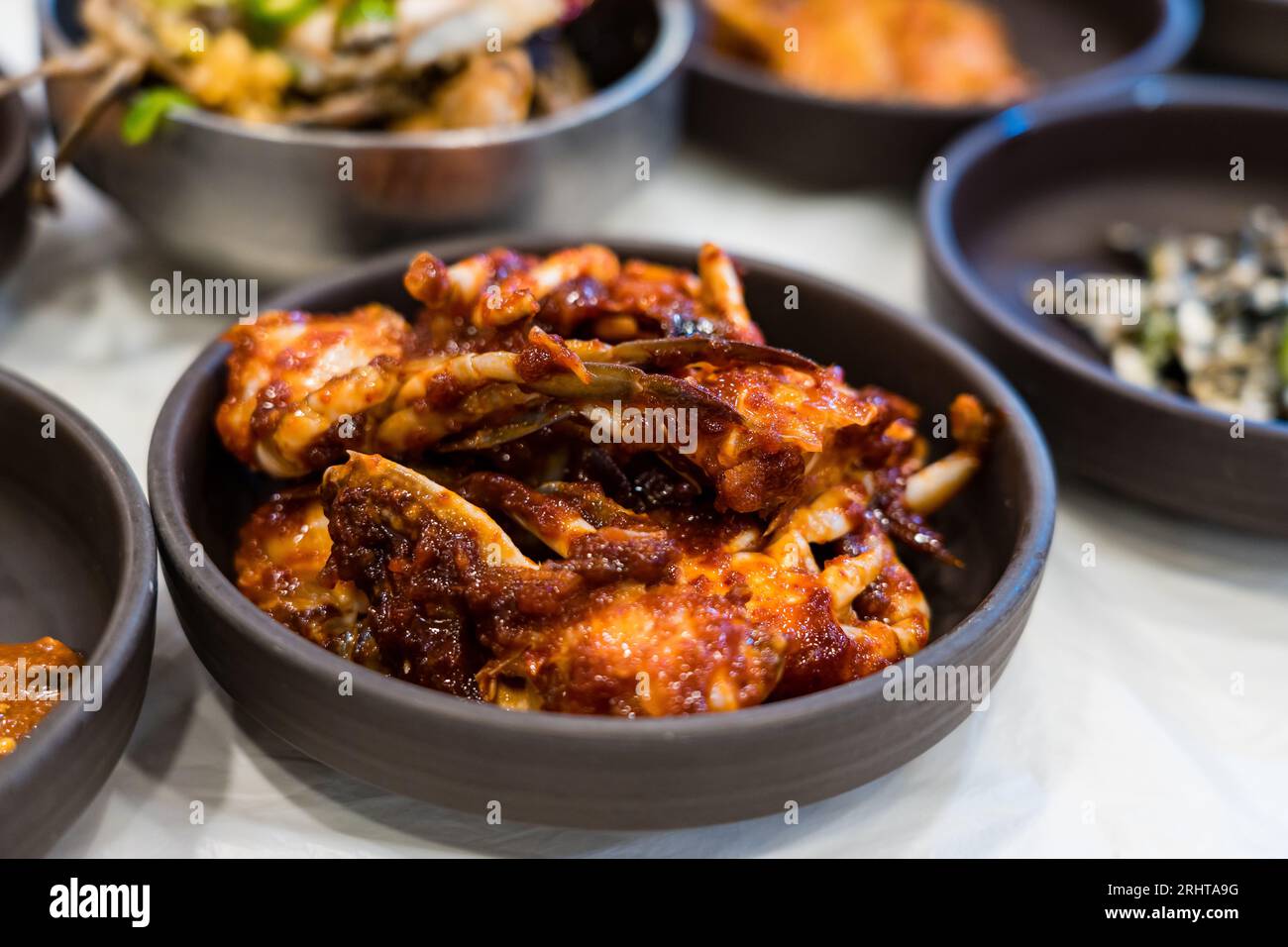 Pepper sauce sea crab dishes, traditional Korean food, Korean side