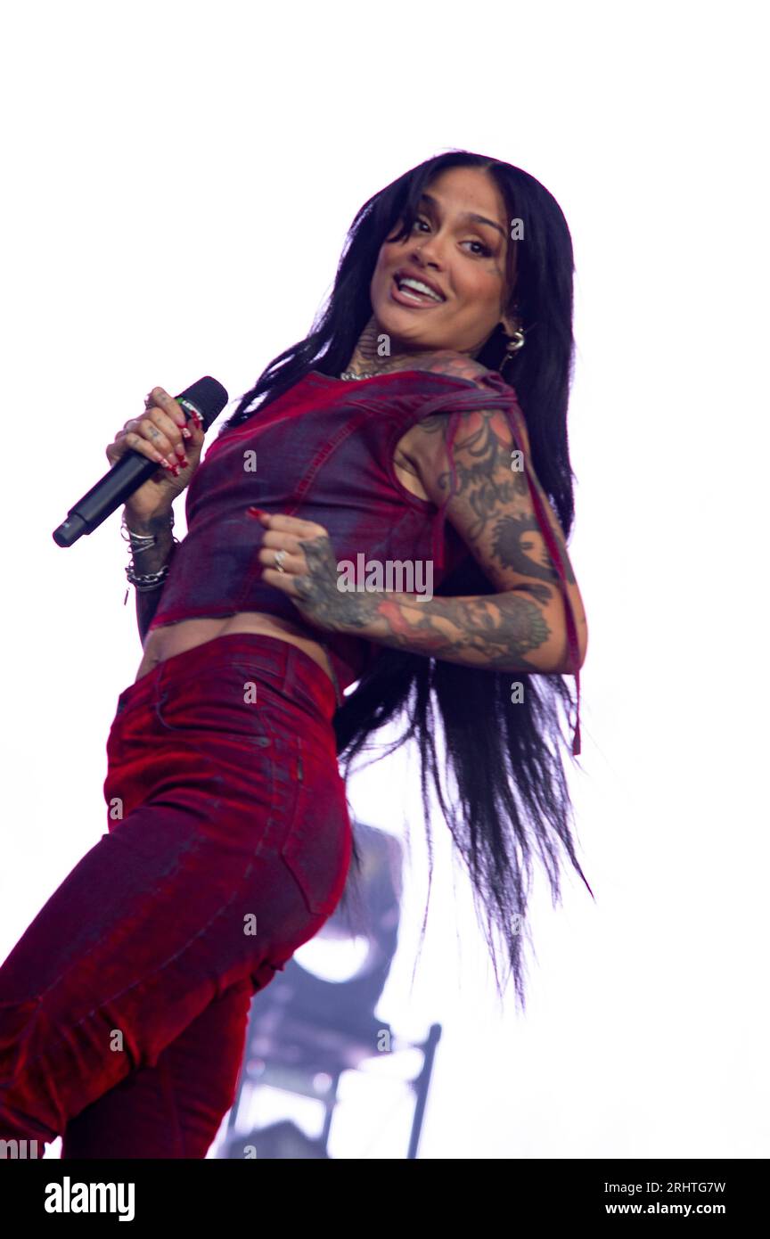 London, United Kingdom. 18th August 2023. Kehlani performs live on stage at All Points East. Cristina Massei/Alamy Live News Stock Photo