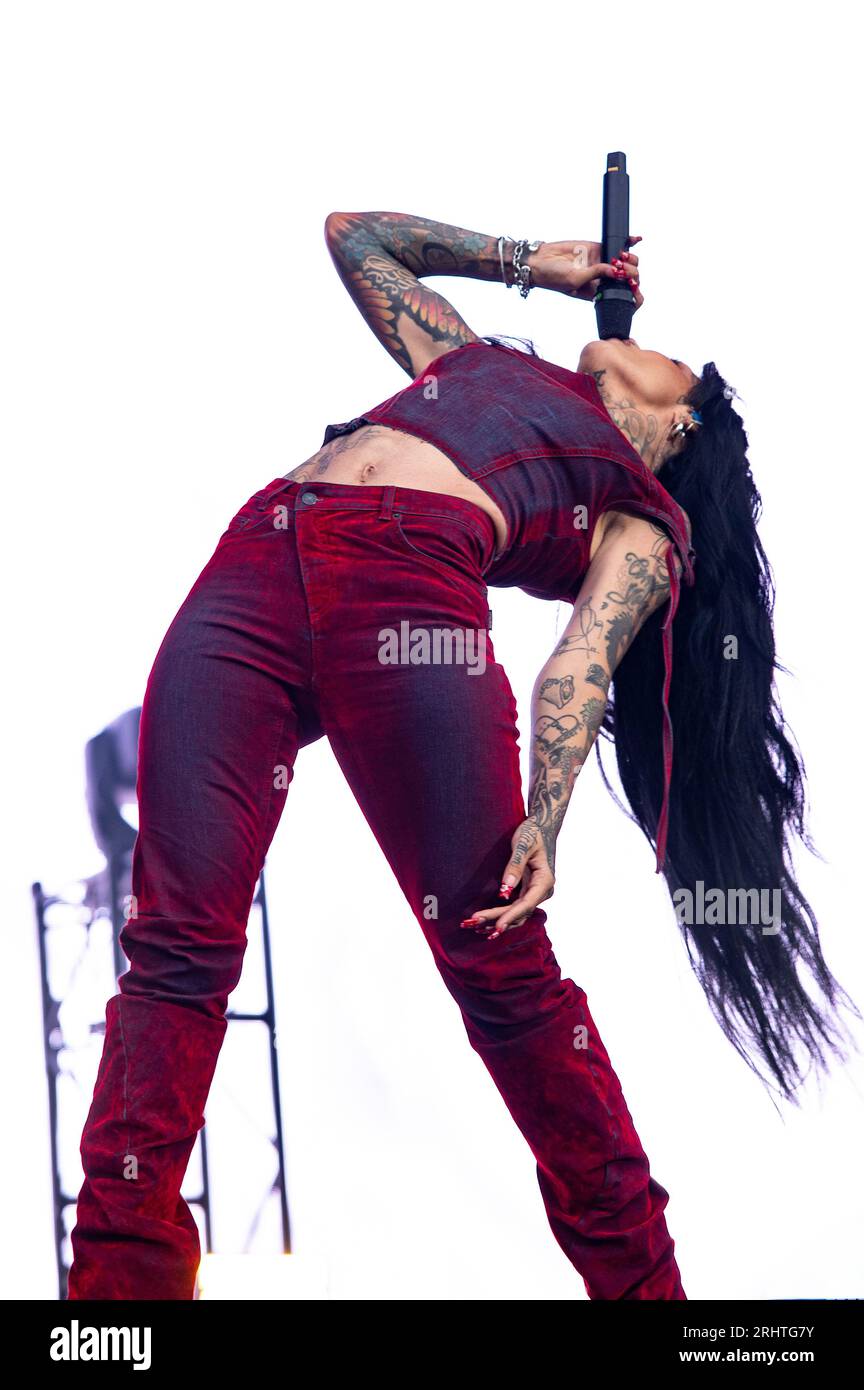 London, United Kingdom. 18th August 2023. Kehlani performs live on