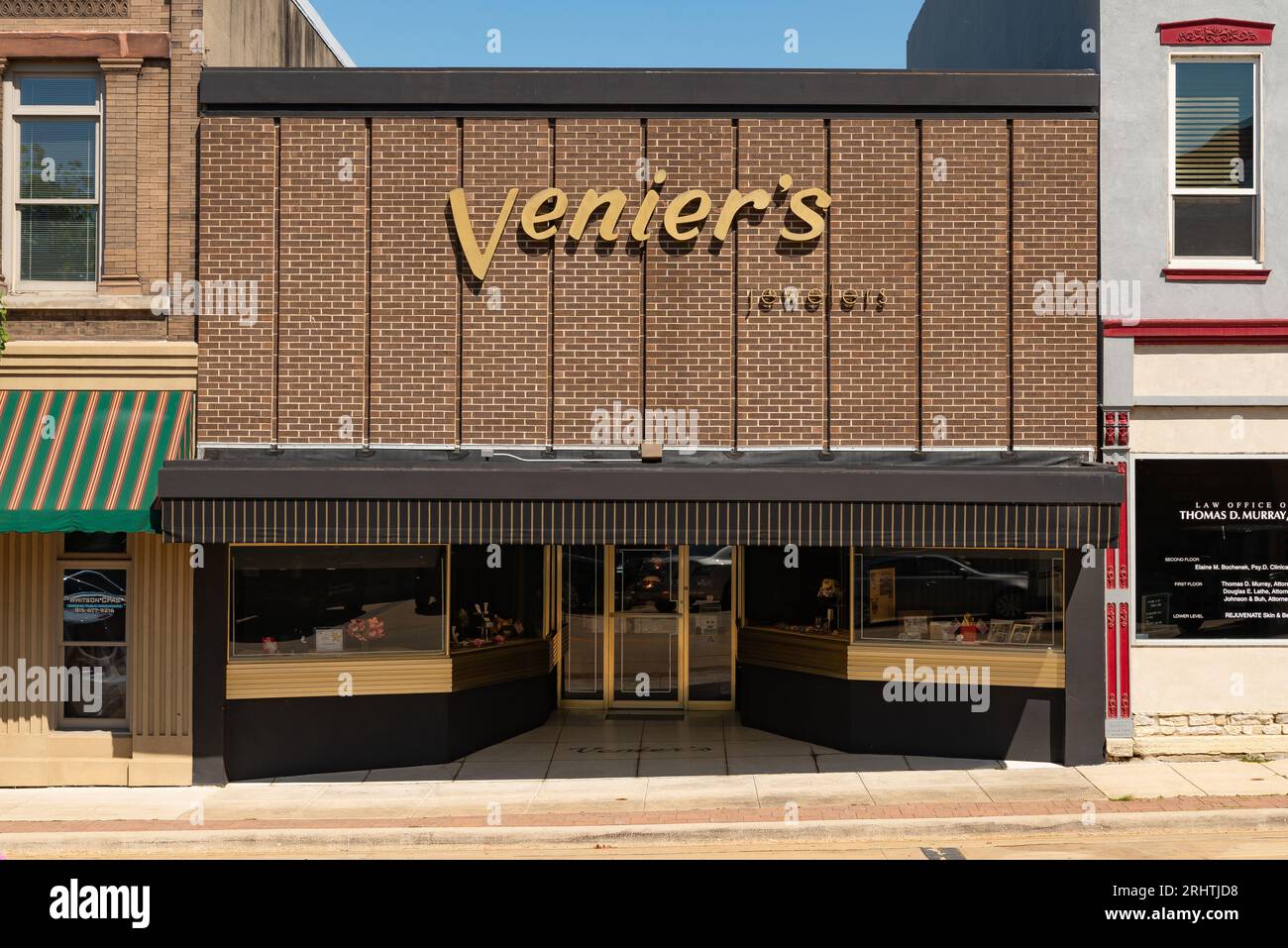 Dixon, Illinois United States August 16th, 2023 Old building and