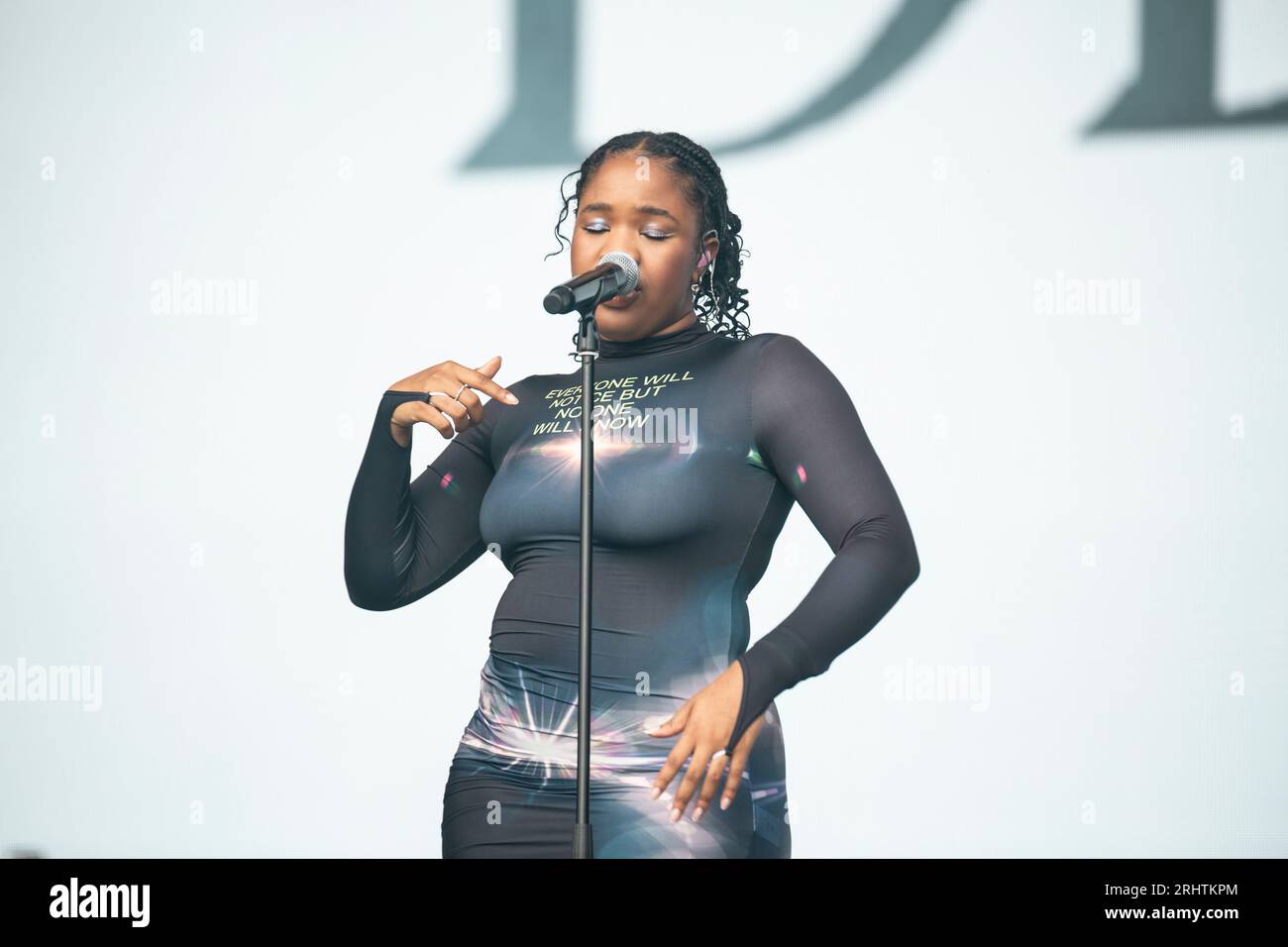 London, UK. 18th Aug, 2023. 18th August 2023  London UK Debbie performance  at All Points East Music Festival Day 1 Credit: glamourstock/Alamy Live News Stock Photo