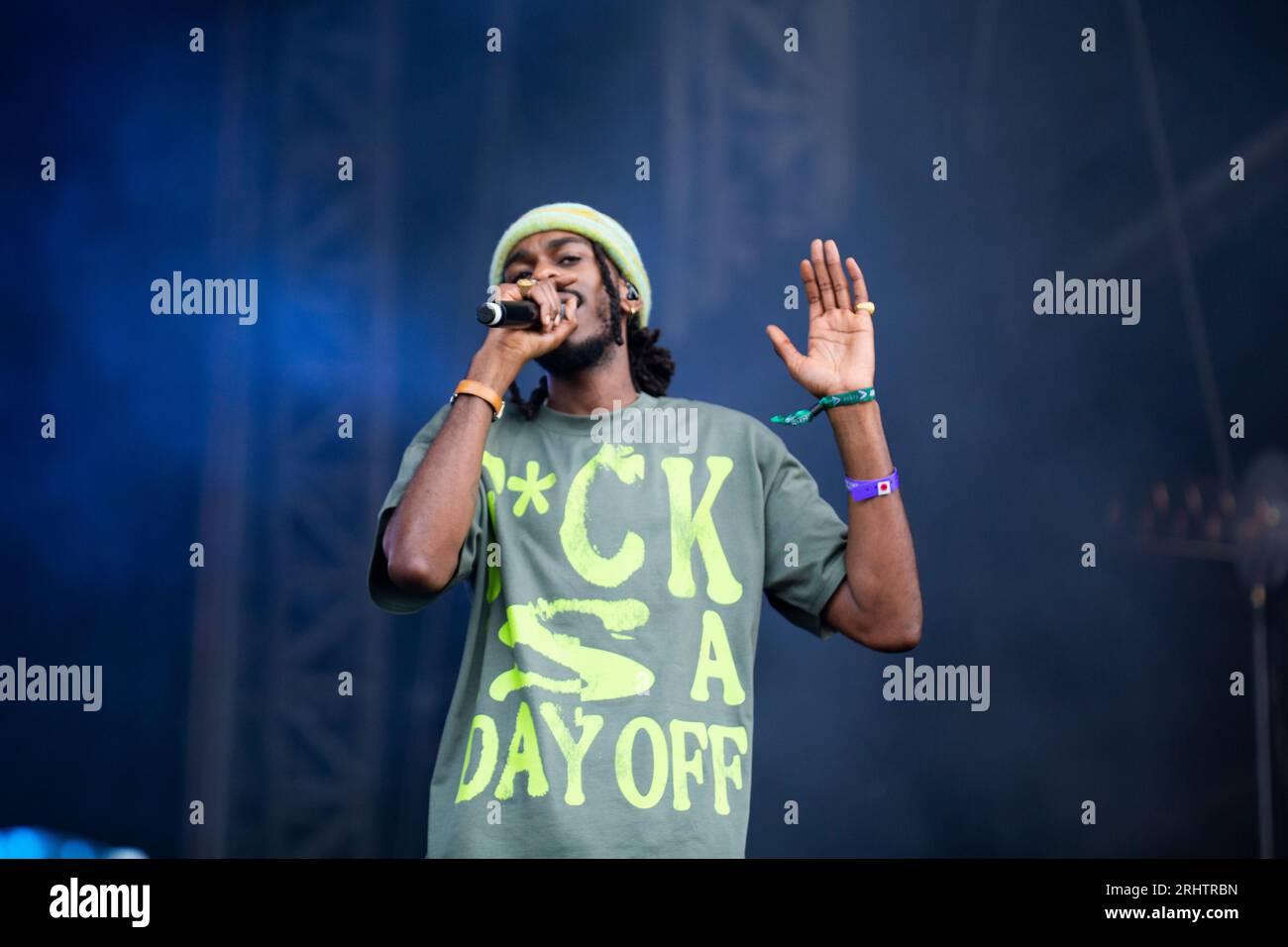 London, UK. 18th Aug, 2023. 18th August 2023  London UK Knucks performance  at All Points East Music Festival Day 1 Credit: glamourstock/Alamy Live News Stock Photo