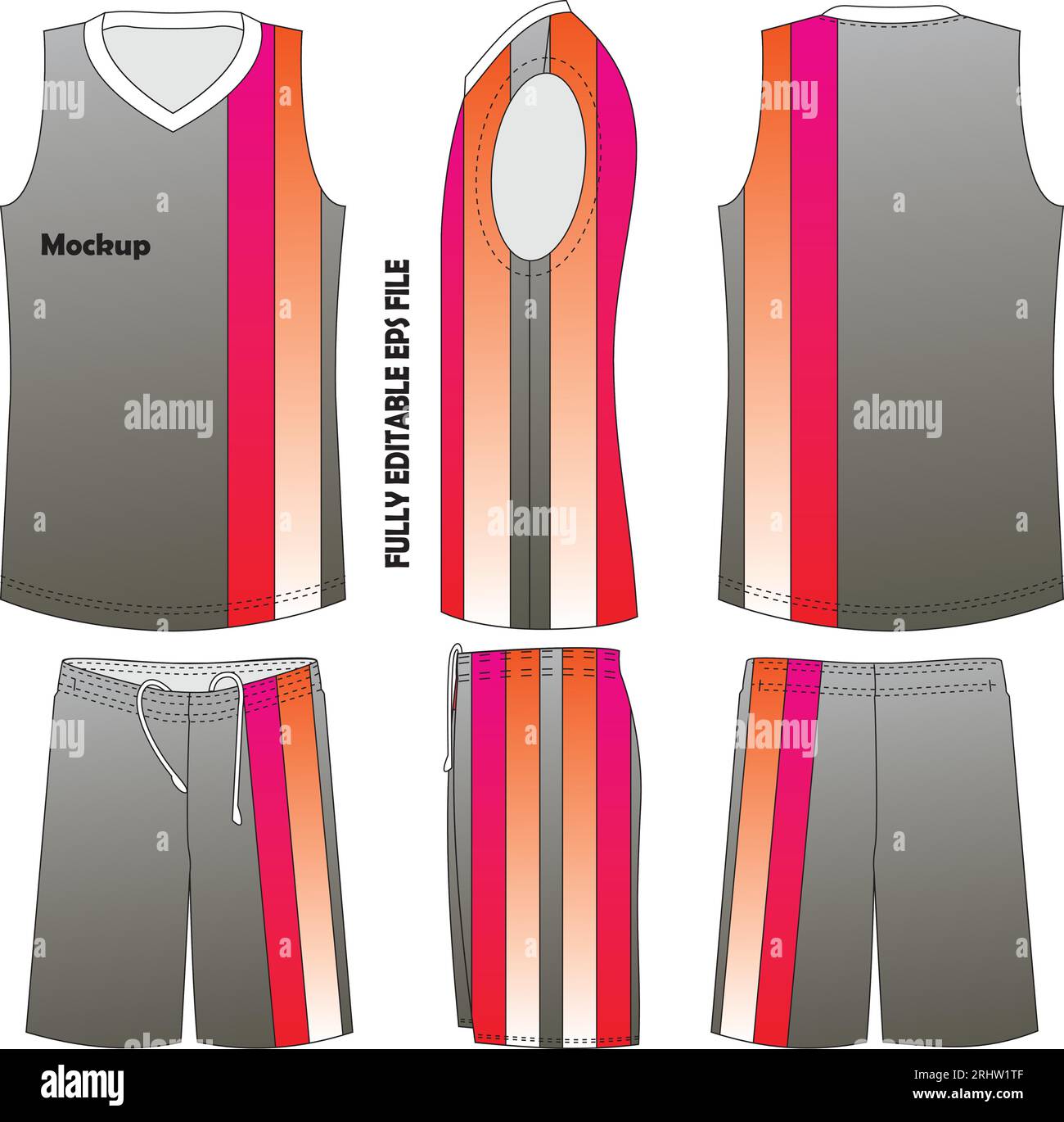 Basketball Uniform Stock Vector