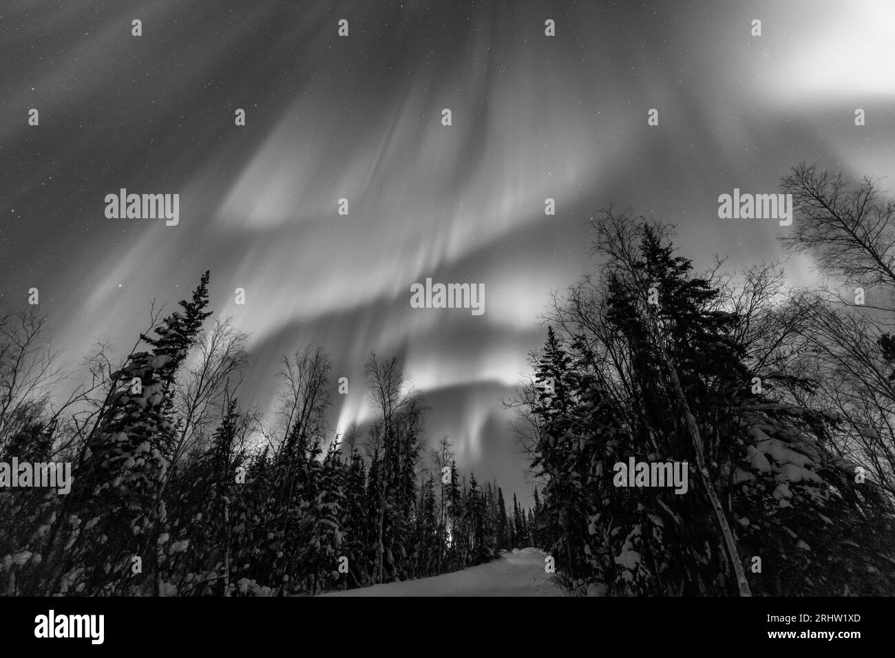 Northern lights Black and White Stock Photos & Images Alamy