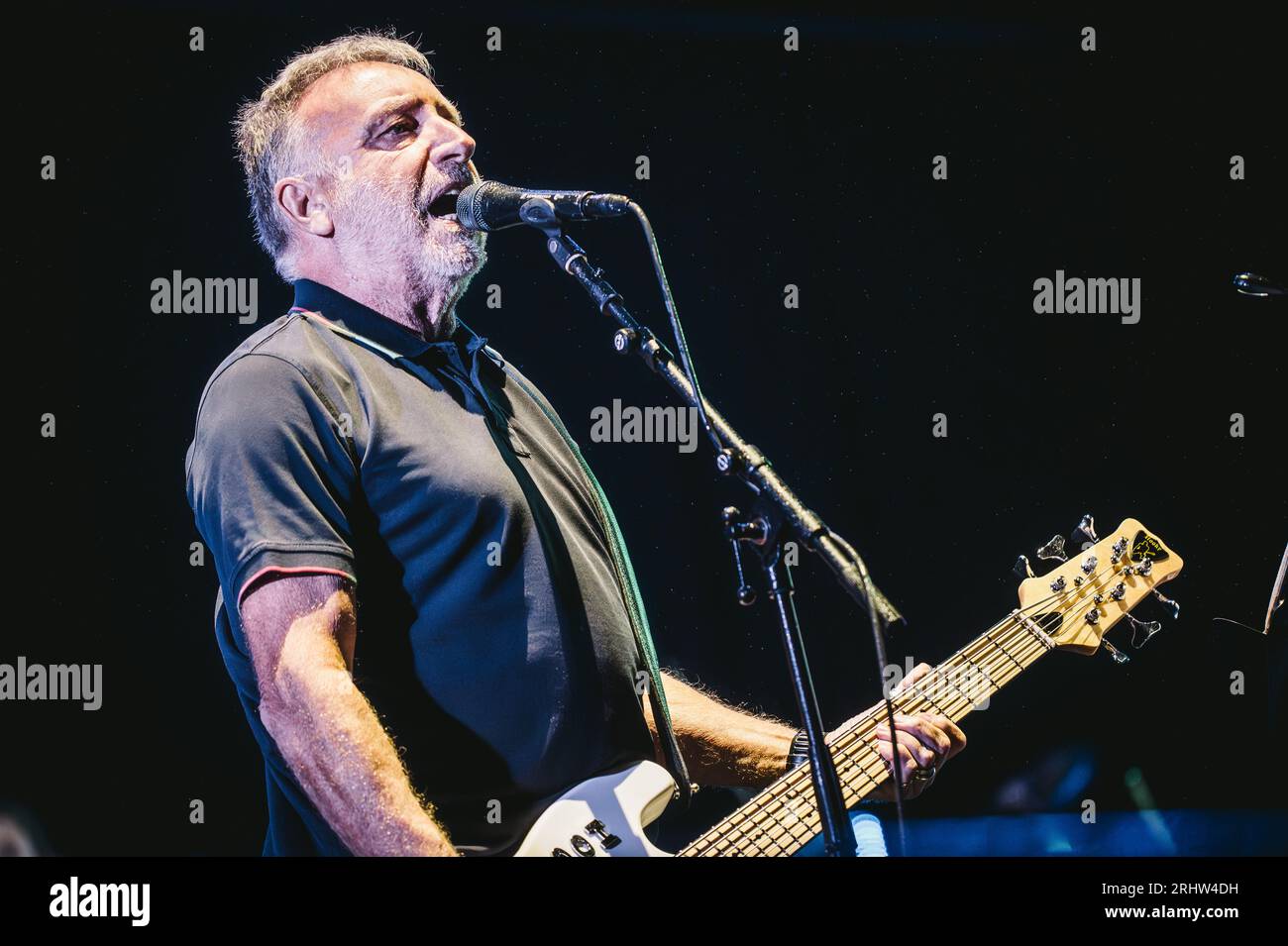 Sedgefield, UK. 18th Aug, 2023. Peter Hook (Joy Division / New Order) performs with Hacienda Classical at Hardwick Festival. Credit: Thomas Jackson/Alamy Live News Stock Photo