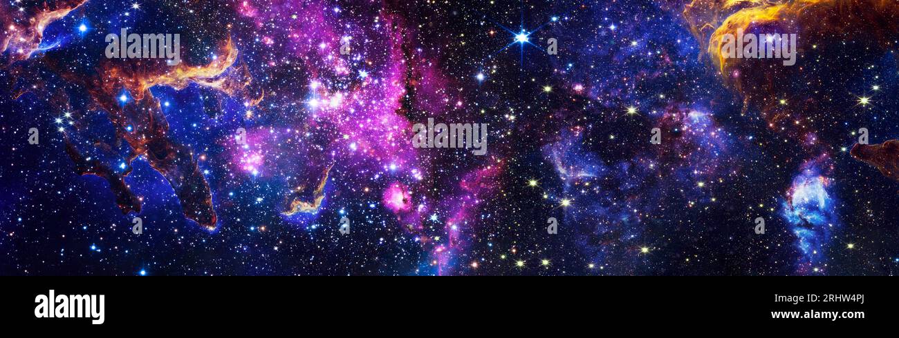 Starry outer space background texture . Colorful Starry Night Sky ...
