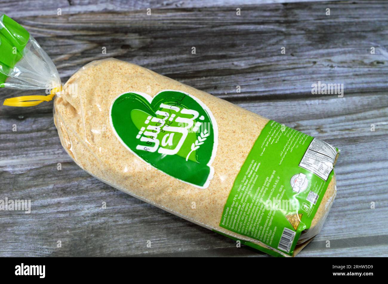 Cairo, Egypt, July 29 2023 Rich bake bread crumbs, for crunchy snacks