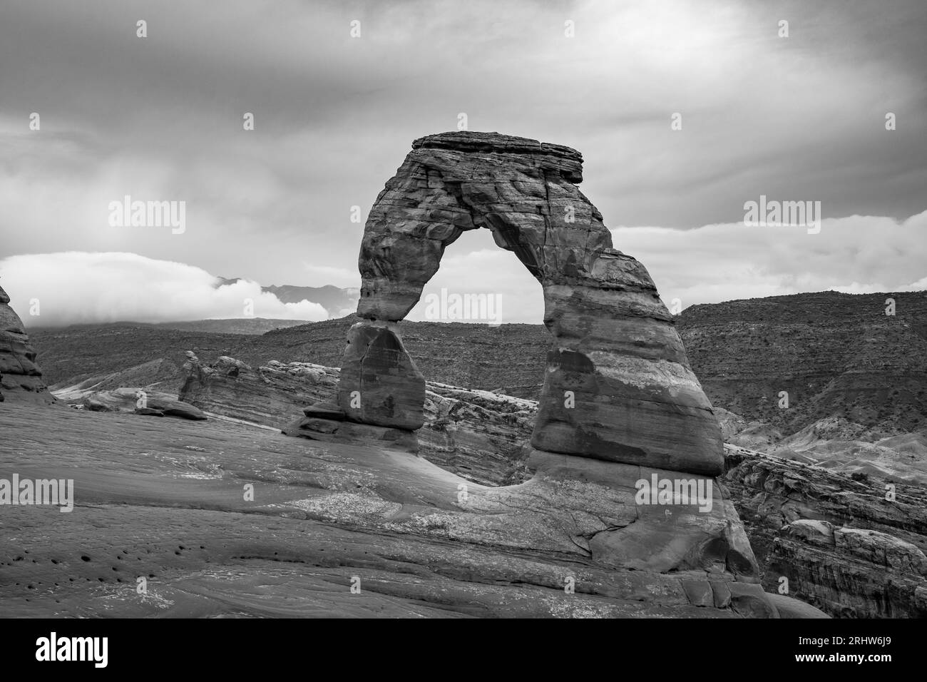 Delicate arch Black and White Stock Photos & Images - Alamy