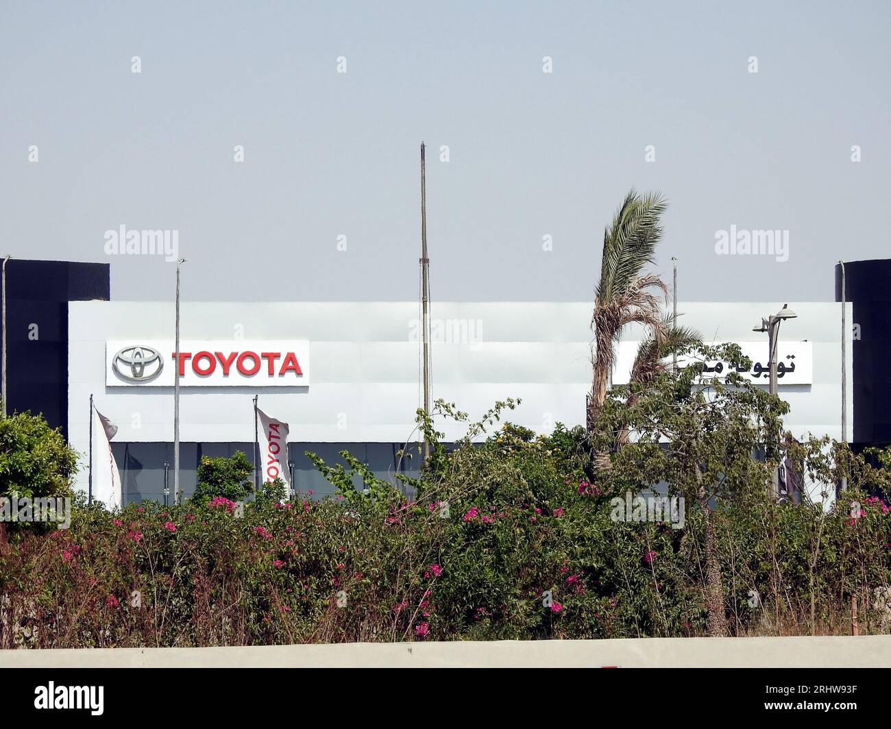 Cairo, Egypt, July 21 2023: Toyota Motor Egypt, a Japanese multinational automotive manufacturer headquartered in Toyota City, Aichi, Japan. It was fo Stock Photo