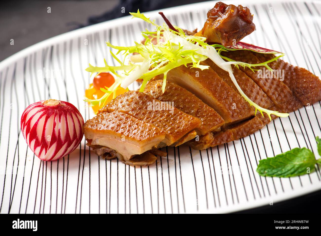 Chinese cuisine-Hangzhou Duck in Brown Sauce Stock Photo - Alamy