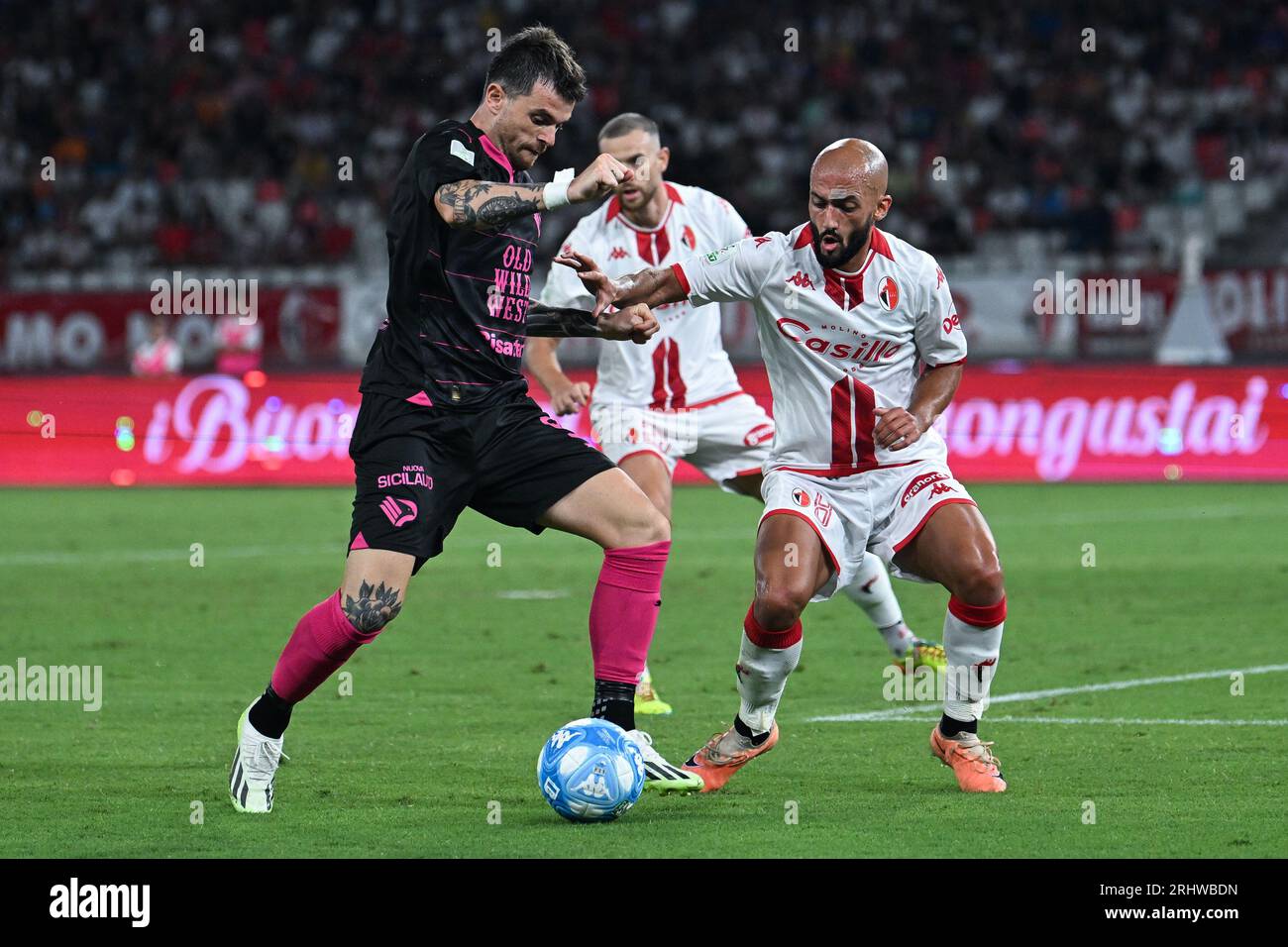 Matteo Brunori of Palermo Calcio adjusts captain armband during half-time  of the pre-season friendly football match between Bologna FC and Palermo FC  Stock Photo - Alamy