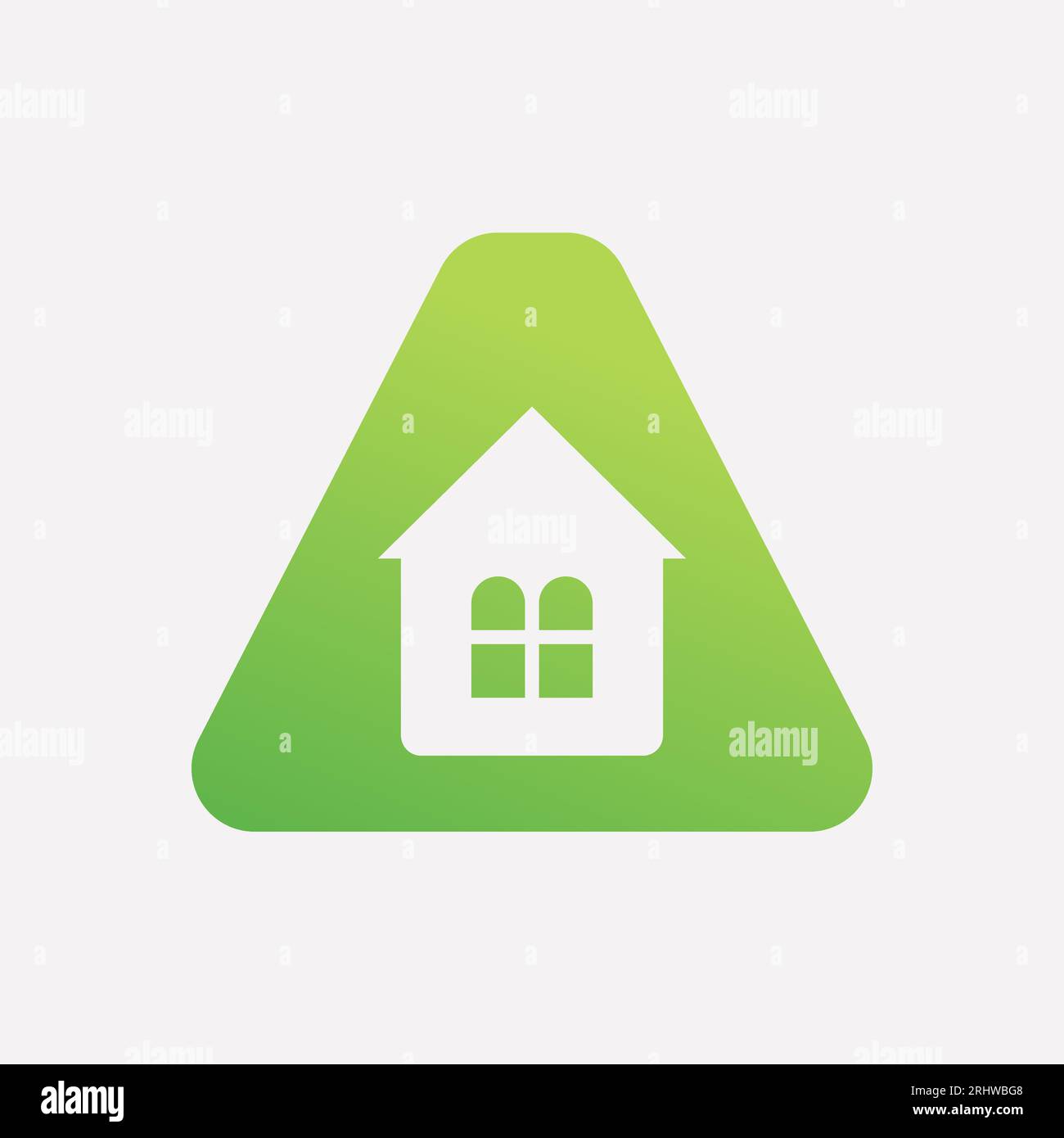 Letter A Home Concept With House Icon For Real Estate Symbol Stock ...