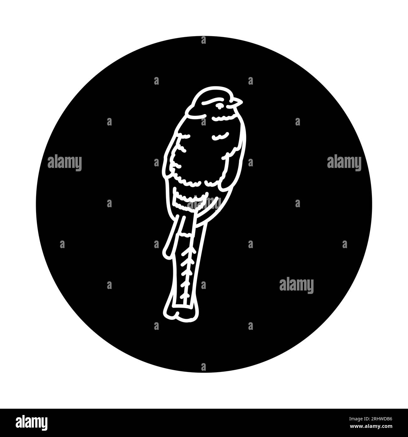 Trigon bird black line icon. Pictogram for web page, mobile app, promo