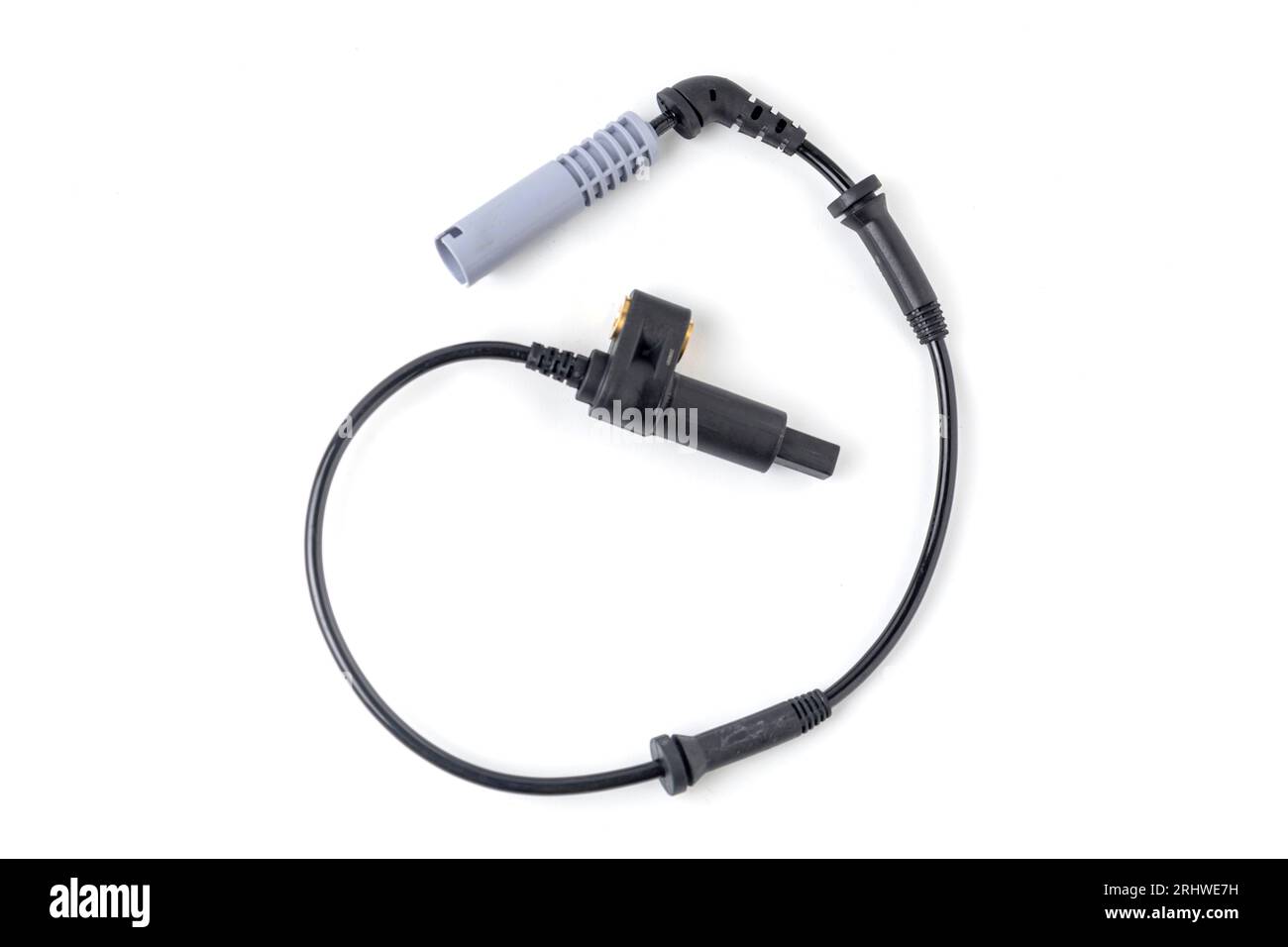 Car ABS sensor isolated on white Stock Photo Alamy