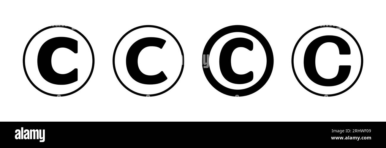 Copyright icon vector. copyright symbol Stock Vector Image & Art - Alamy