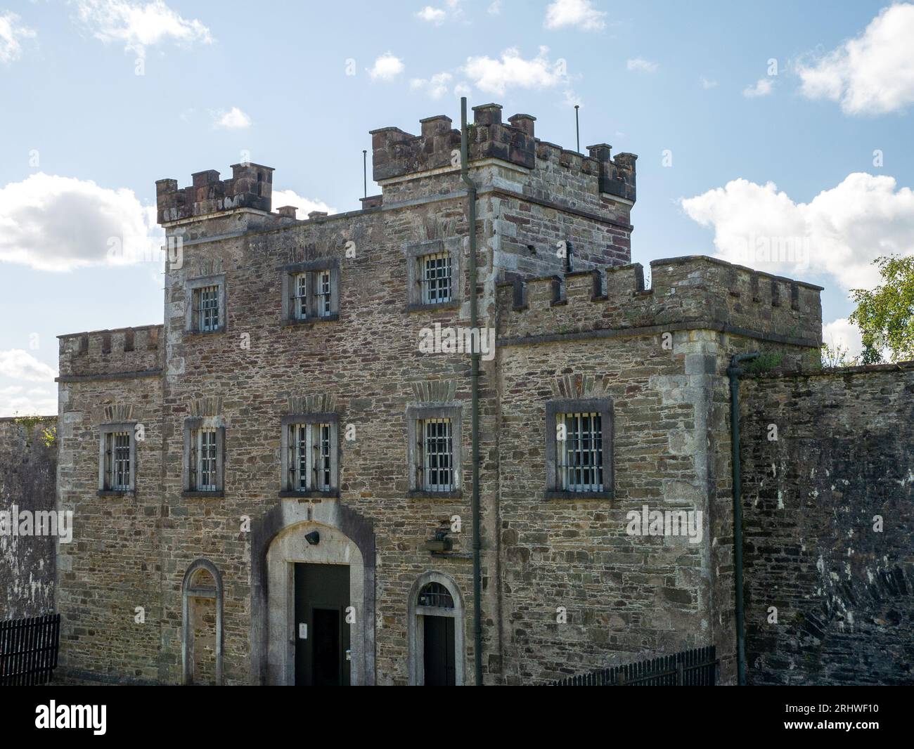 Old celtic castle with towers, Cork City Gaol prison in Ireland