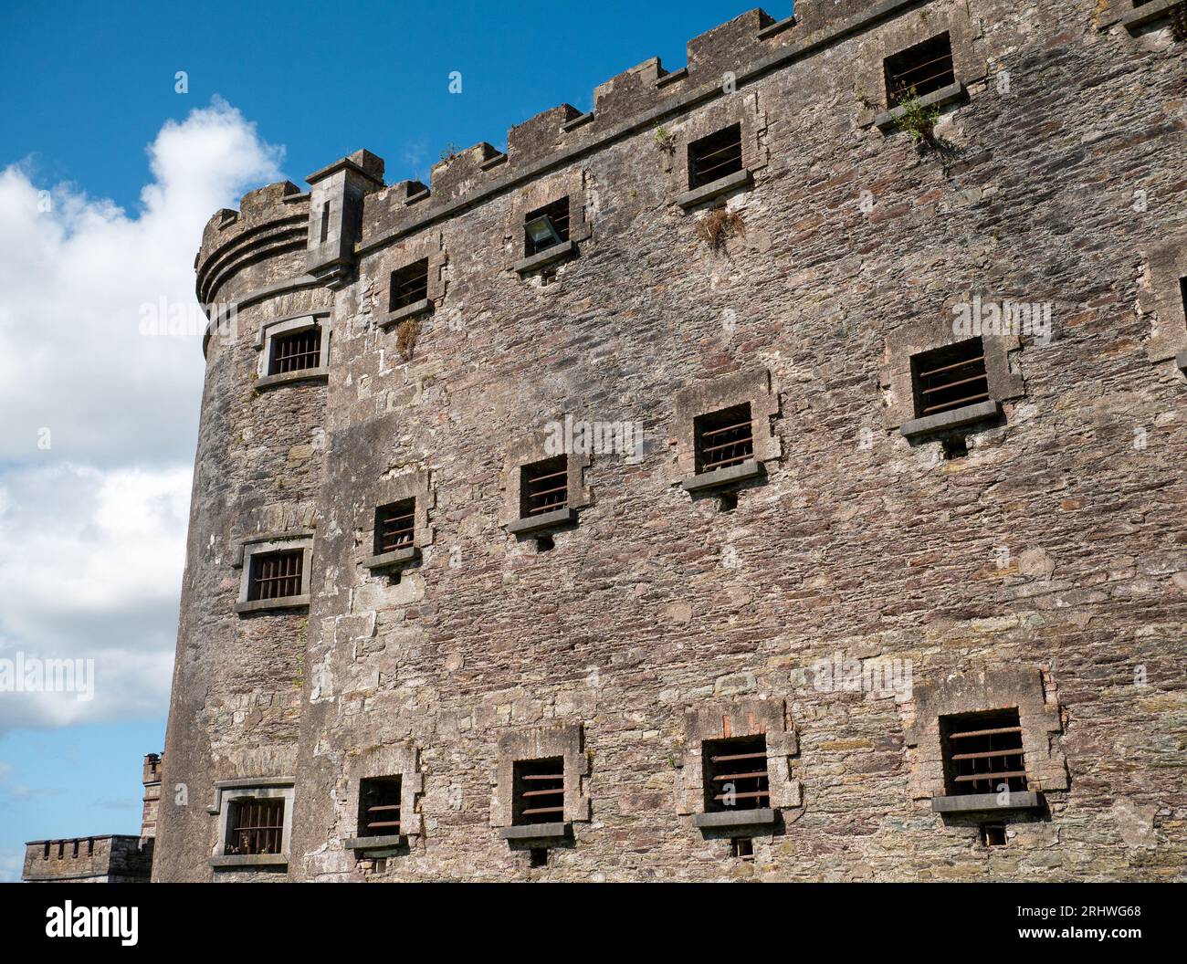 Old celtic castle tower walls, Cork City Gaol prison in Ireland