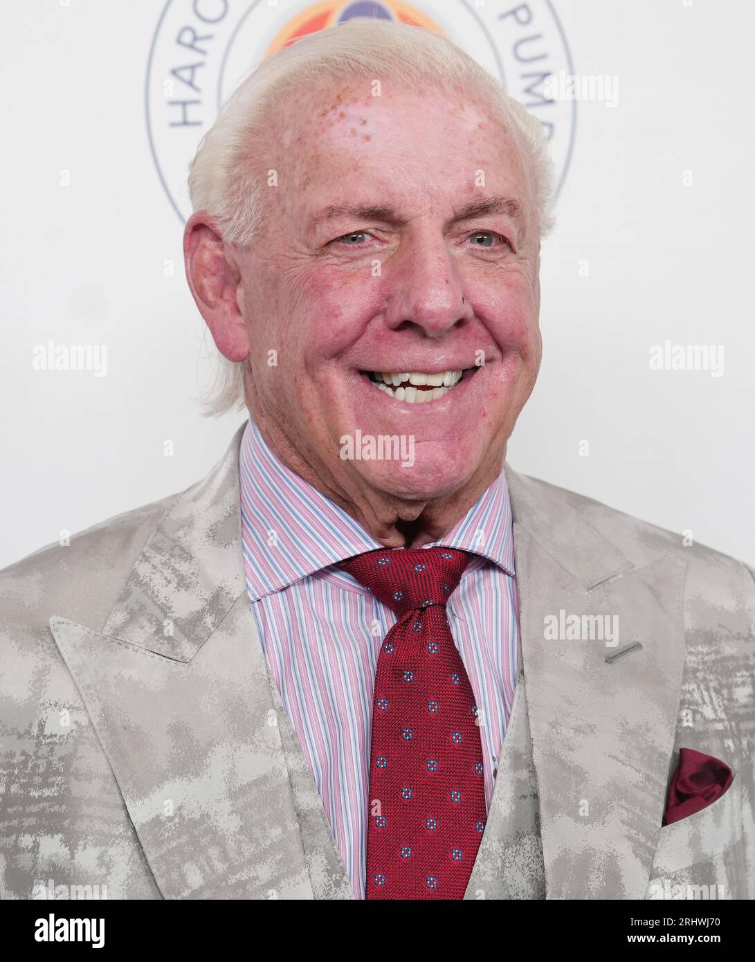 Ric Flair arrives at the 23rd Harold & Carole Pump Foundation Annual Gala held at The Beverly Hilton in Beverly Hills, CA on Friday, ?August 18, 2023. (Photo By Sthanlee B. Mirador/Sipa USA) Stock Photo