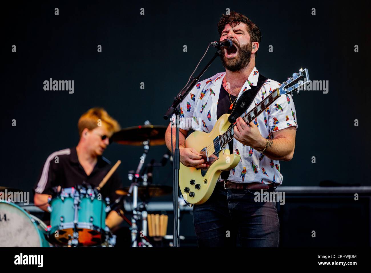 Hungary 10 August 2023 FOALS band live at Sziget Festival in Budapest ...