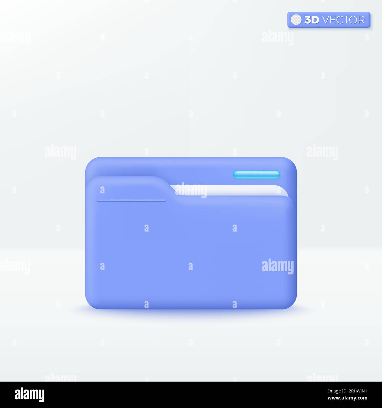Download file folder icon 3d Stock Vector Images - Alamy