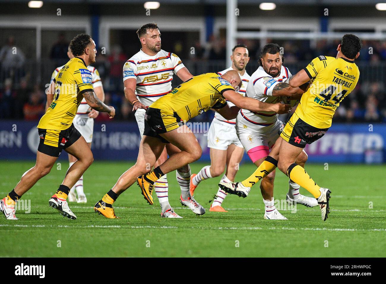 Wakefield, England - 18th August 2023 Wakefield Trinity's David Fifita ...