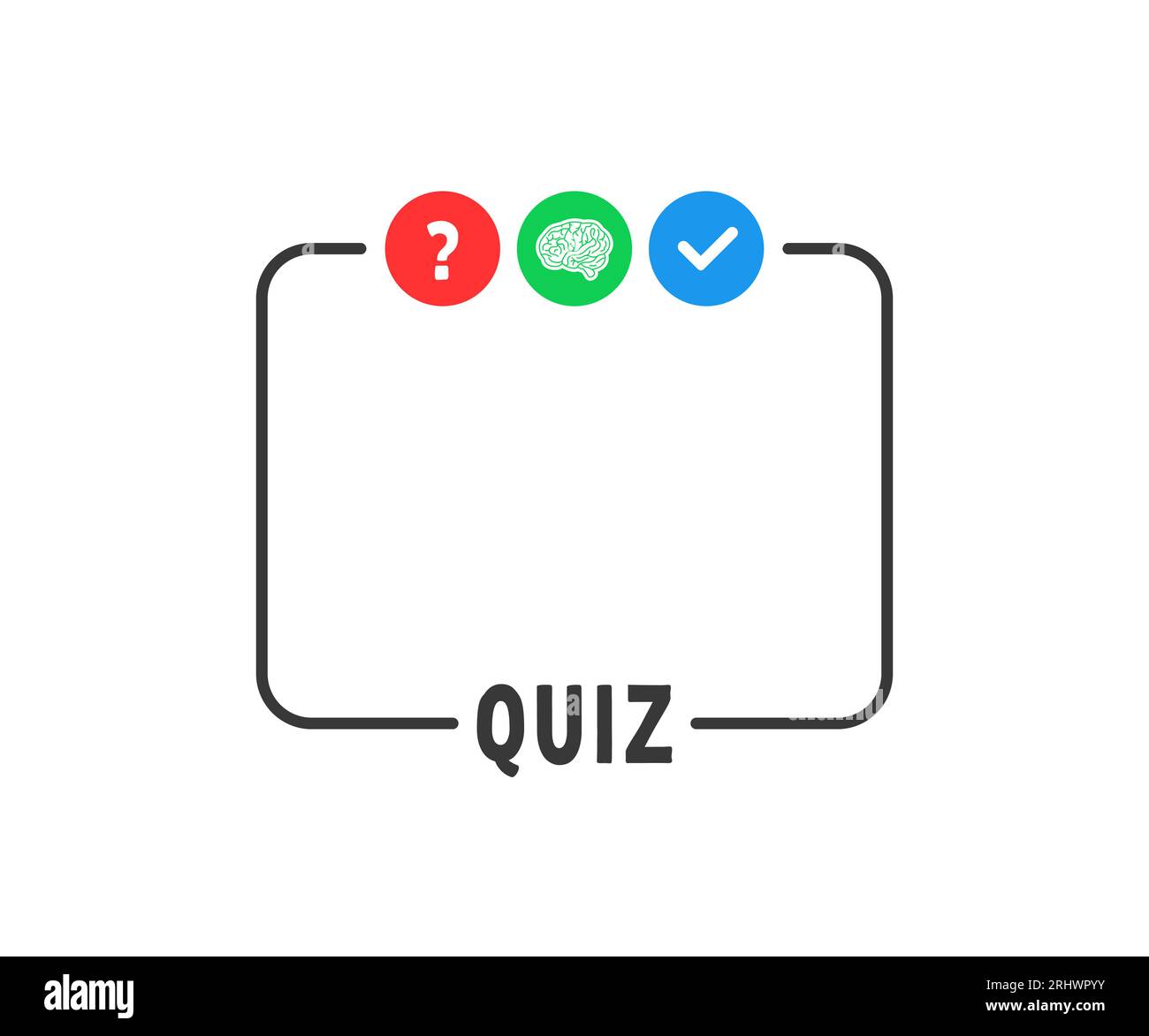simple frame like template of quiz game Stock Vector Image & Art Alamy