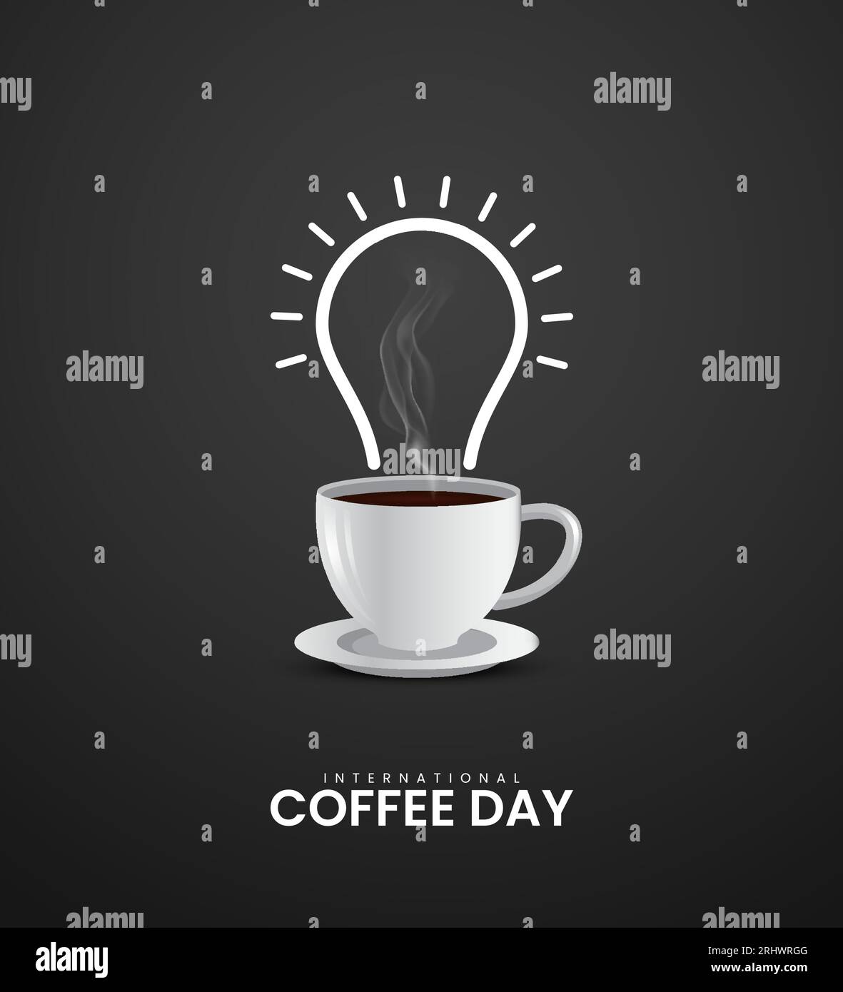 International Coffee Day Creative coffee ads. 3D illustration Stock Vector Image & Art Alamy