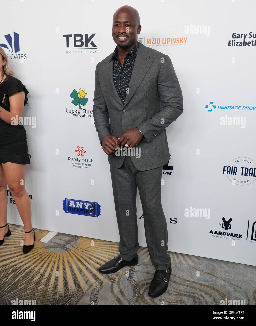 Los Angeles, USA. 18th Aug, 2023. Akbar Gbaja-Biamila arrives at the ...