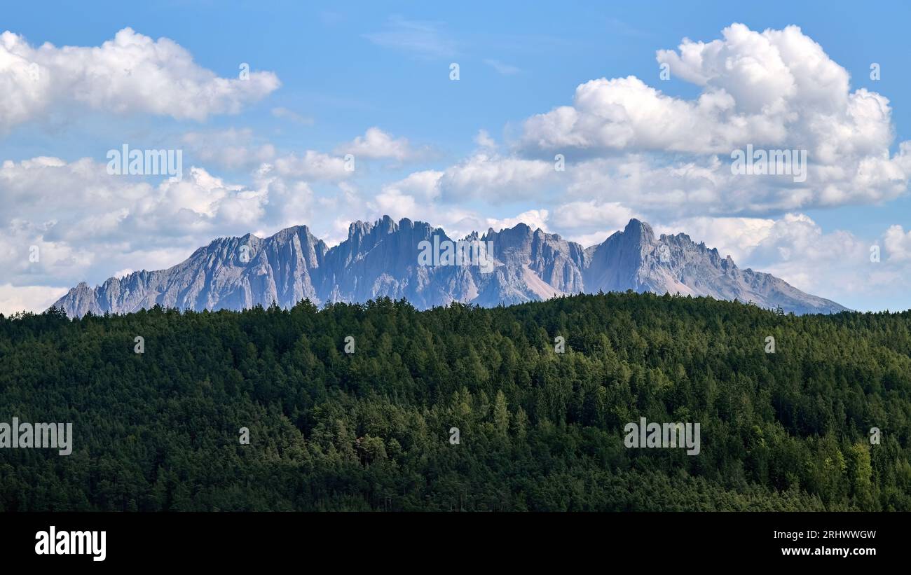The beautiful and amazing Dolomite mountains in Italy Stock Photo