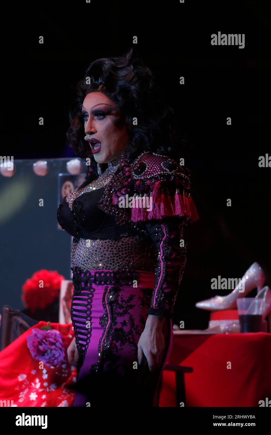 August 18, 2023, Madrid, Madrid, Spain The Spanish drag queen