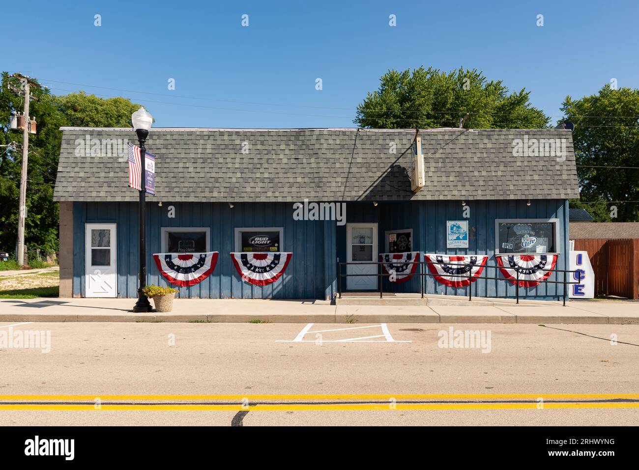 Ashton, Illinois United States August 16th, 2023 Downtown building