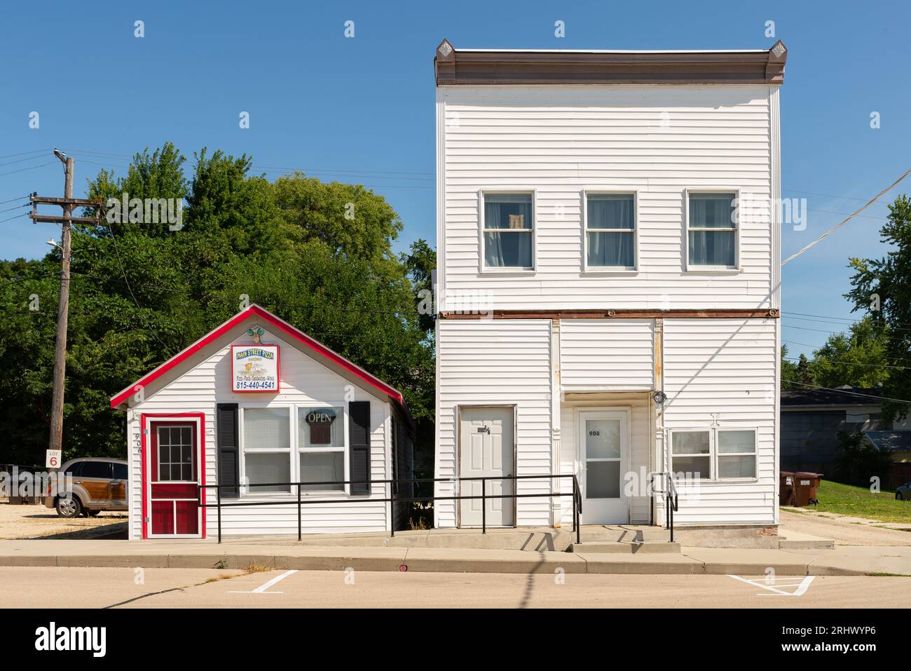 Ashton, Illinois United States August 16th, 2023 Downtown building