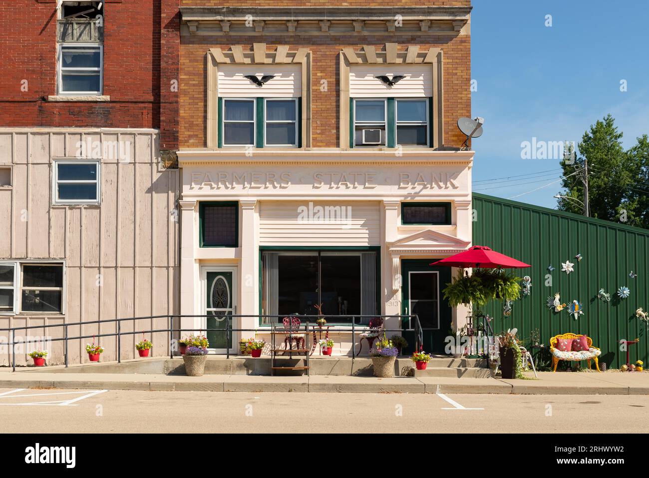 Ashton, Illinois United States August 16th, 2023 Downtown building