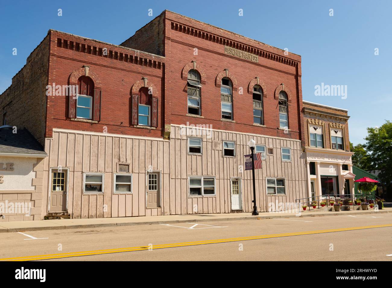 Ashton, Illinois United States August 16th, 2023 Downtown building